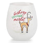 Stemless Christmas wine glasses