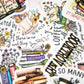 Easily Distracted By Cats & Books,  Vinyl Sticker, 3x3 in.