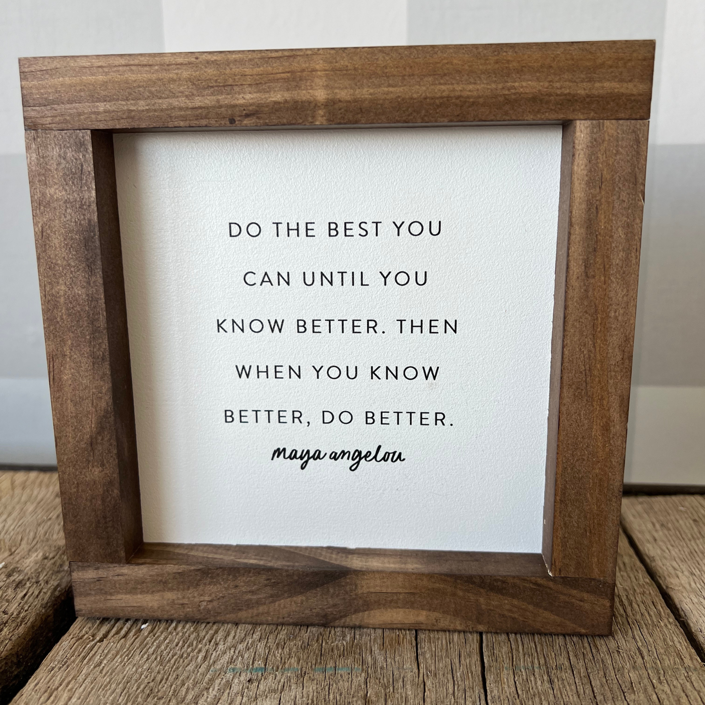 Do the Best You Can | Neutral Home Decor, Made in the USA