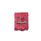 Cotton Terry Washcloths with embroidered saying and scapploiped edges, set of two