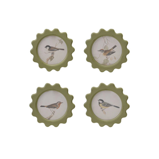 Wall Décor with Vintage Reproduction Bird on Branch, 4 Styles