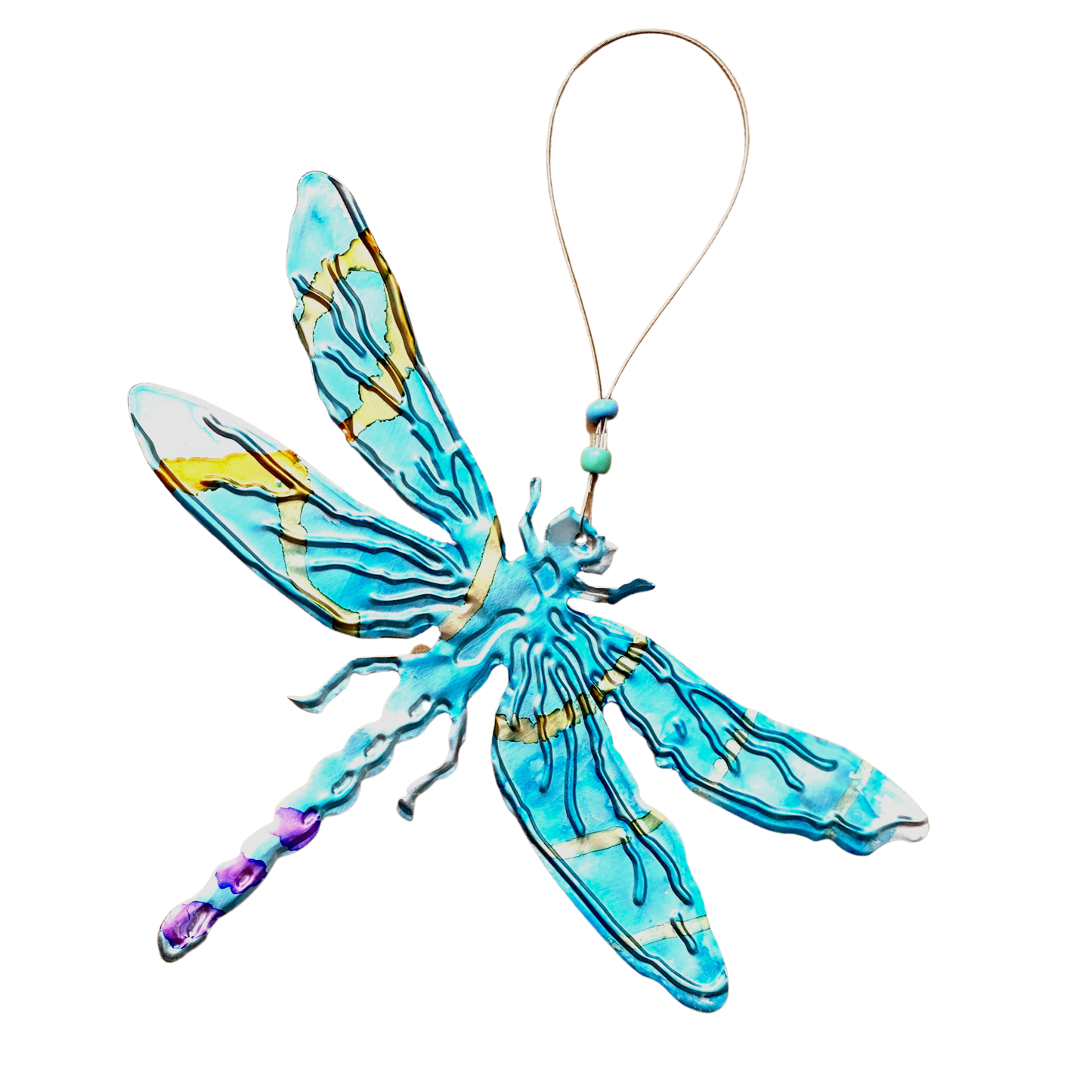 Dragonfly Ornament - Upcycled Aluminum