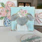 Little Lamb mini block  |  floral Easter spring baby nursery
