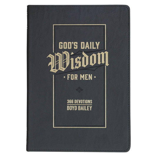 Devotional God's Daily Wisdom for Men Faux Leather