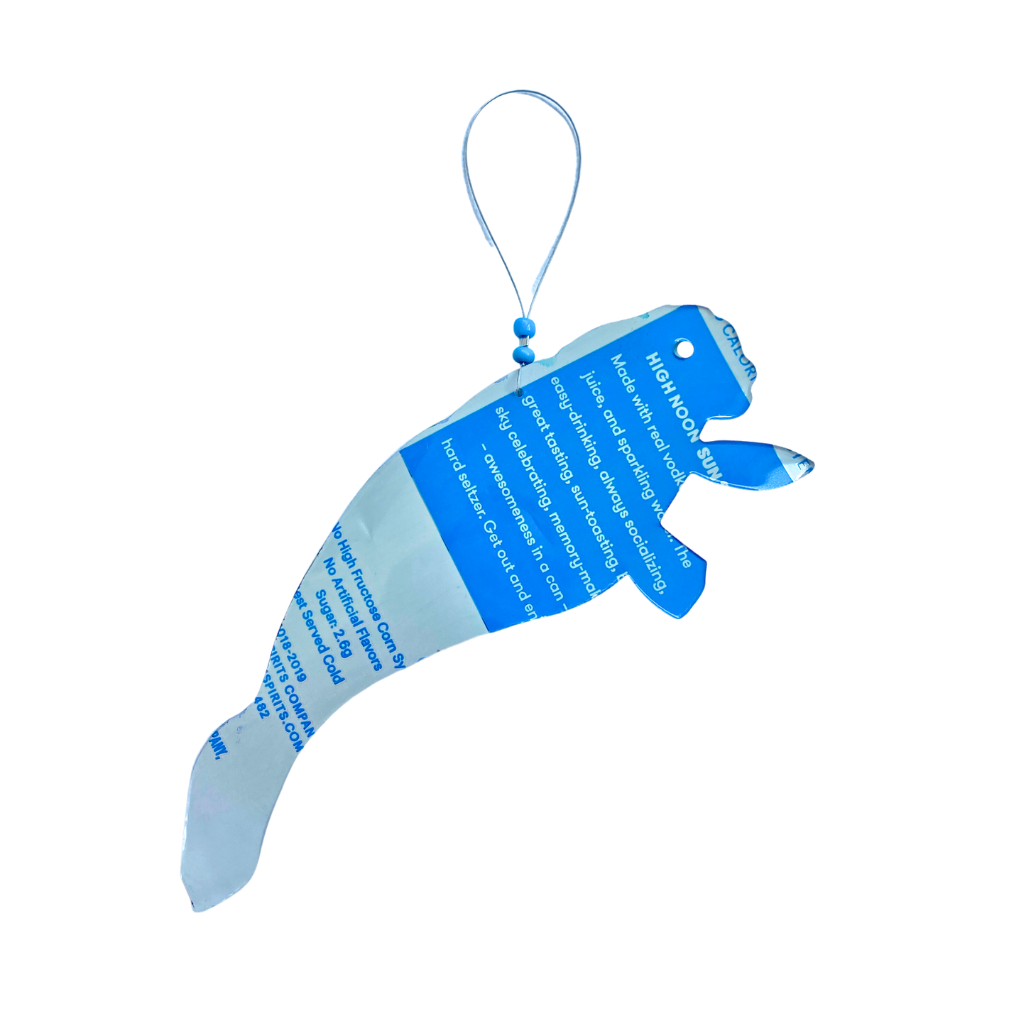 Manatee Ornament - Supports Clean Seas - Made from Cans!