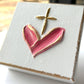 Heart & cross canvas | valentine easter mercy grace sacred