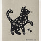 Cool Cat on Sand Swedish Dishcloth