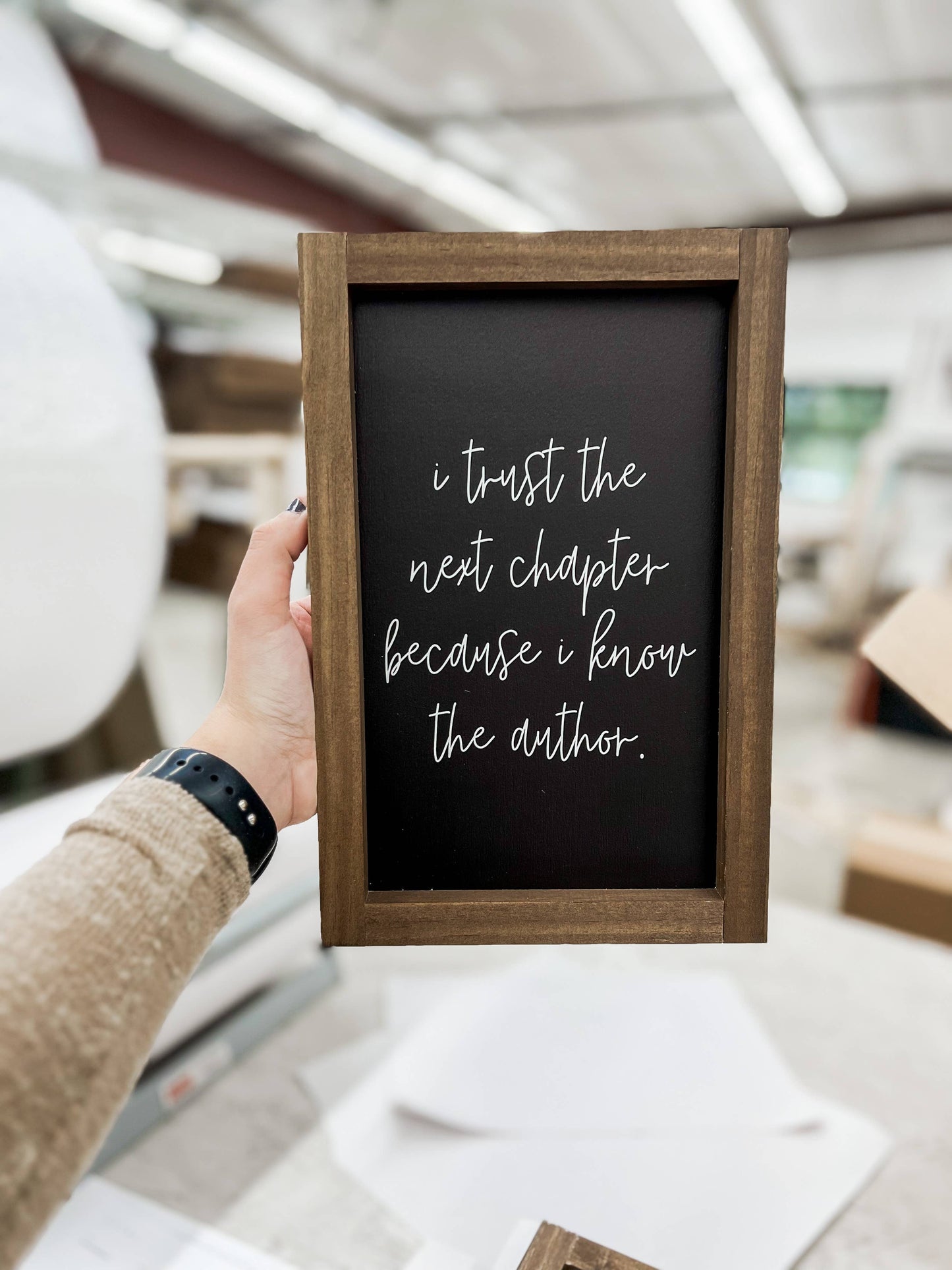 I Trust the Next Chapter | Christian Home Decor