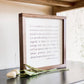 1 Corinthians 13 | Wall Art, Wall Decor, Home Decor: White / Dark Walnut / 9x9"