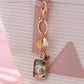 Flower and pearl Charm Key Chain Bag Charm | 80K103