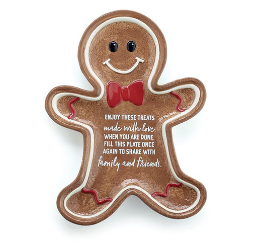 Jolly gingerbread sharing plate