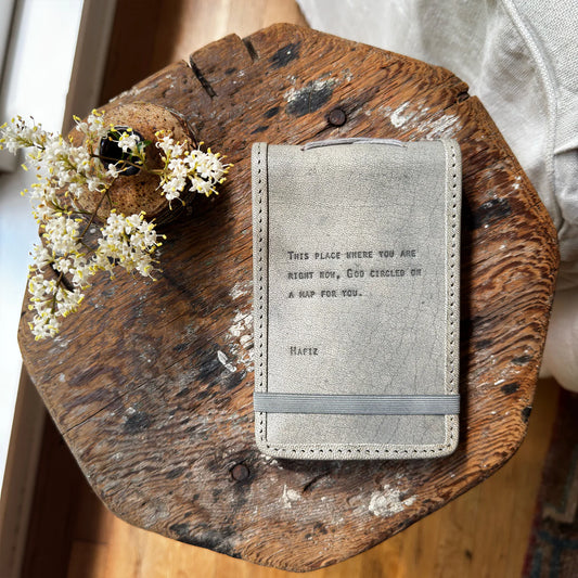 Mini Hafiz Leather Journal in Sage