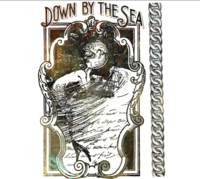 Down by the Sea Decorative transfer by Redesign with Prima