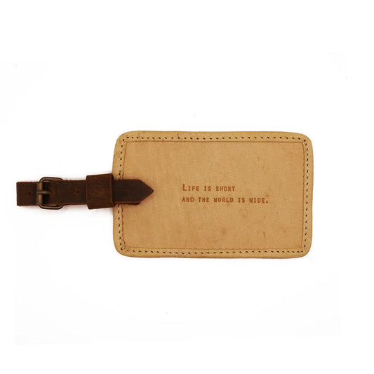 Life is Short Luggage tag