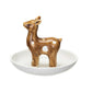 Decorative Stoneware Dish w/ Deer, Reactive Glaze