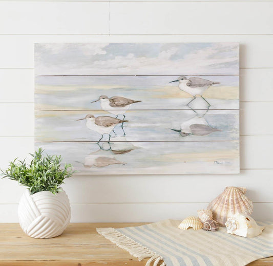Sand Piper Pallet Art