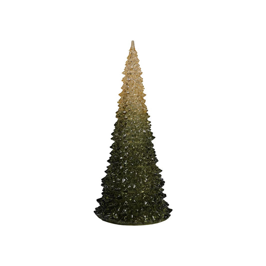 Plastic Christmas Tree with LED Light, Green Ombre