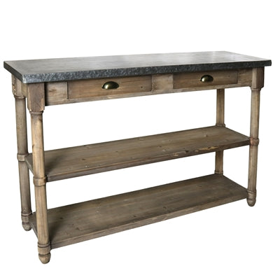 HENLEY ZINC TOP TABLE