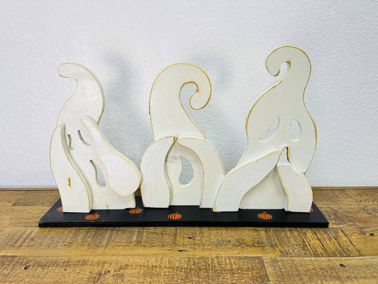 Three Ghosts, Wood Decor, Handmade