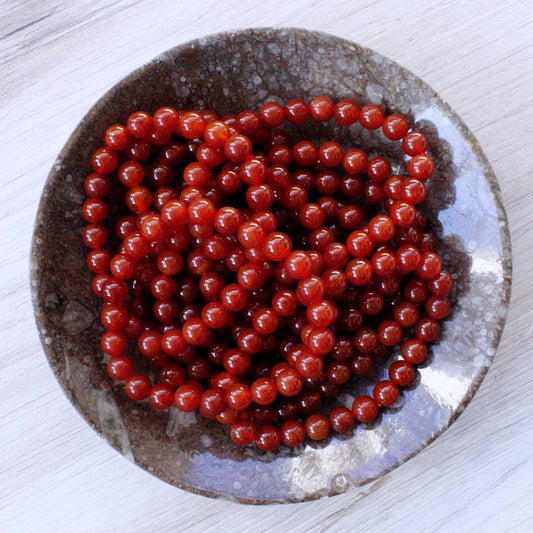 Carnelian Bracelet 8mm or 6mm