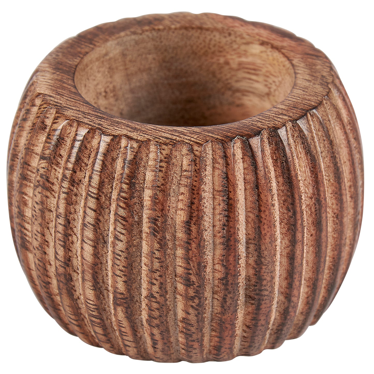 Grooved Barrel Napkin Ring