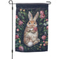 Snuggling Bunny Garden Flag