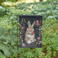 Snuggling Bunny Garden Flag