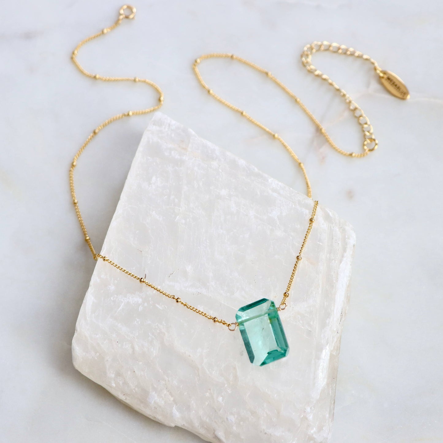 Aquamarine Quartz Necklace