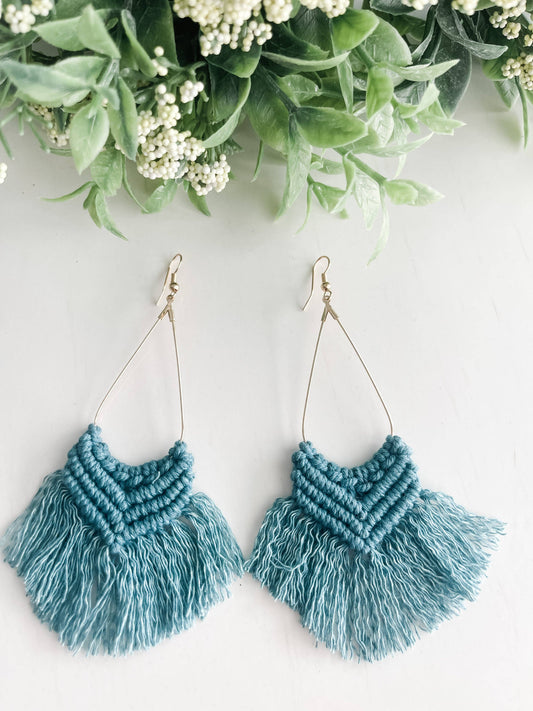 Boho Macrame Earrings