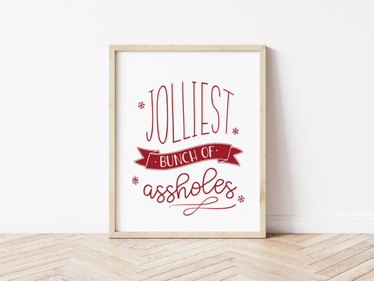 Christmas Vacation Art Print Poster Sign, Jolliest Bunch