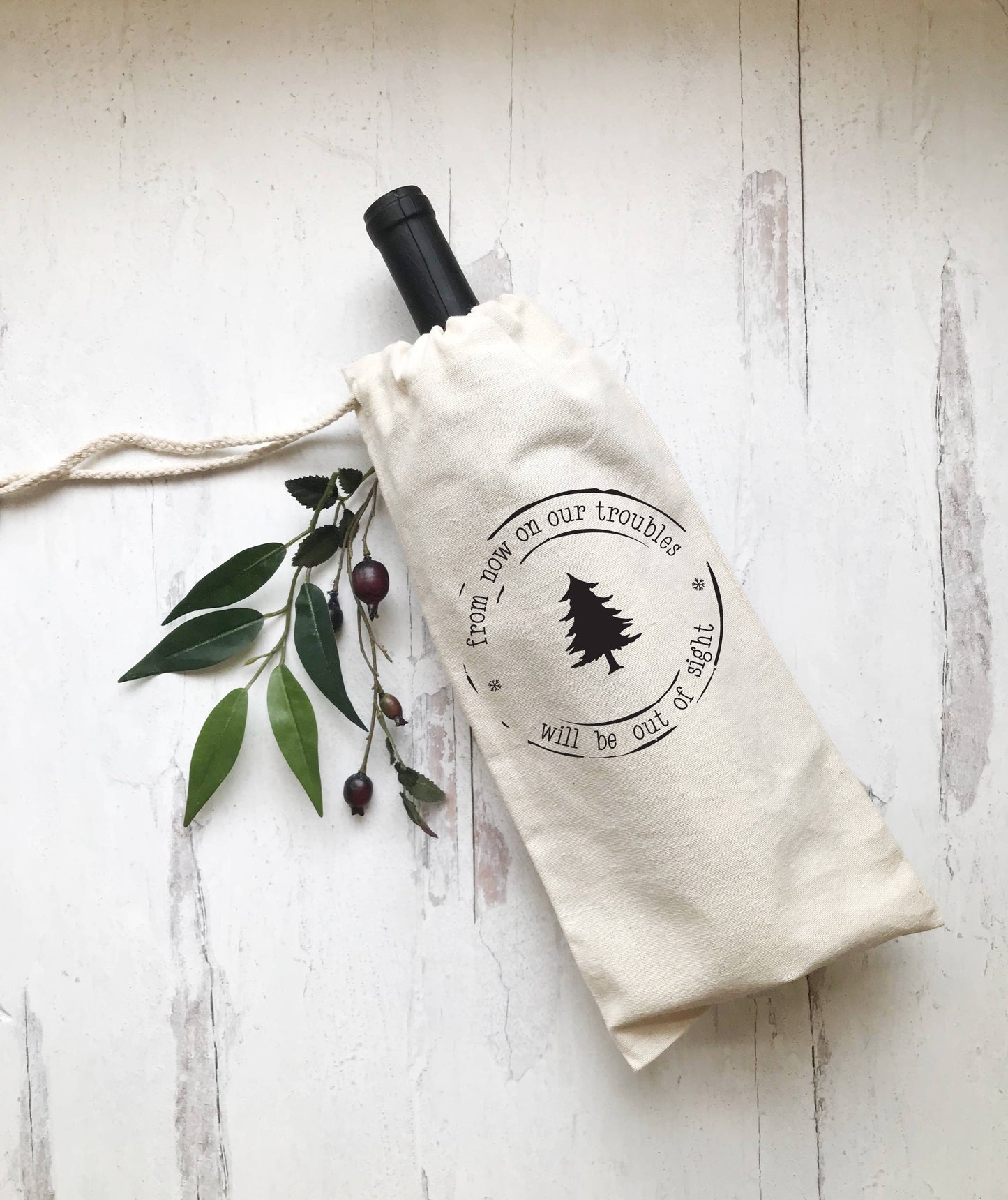 Christmas Wine Gift Bag - From Now On