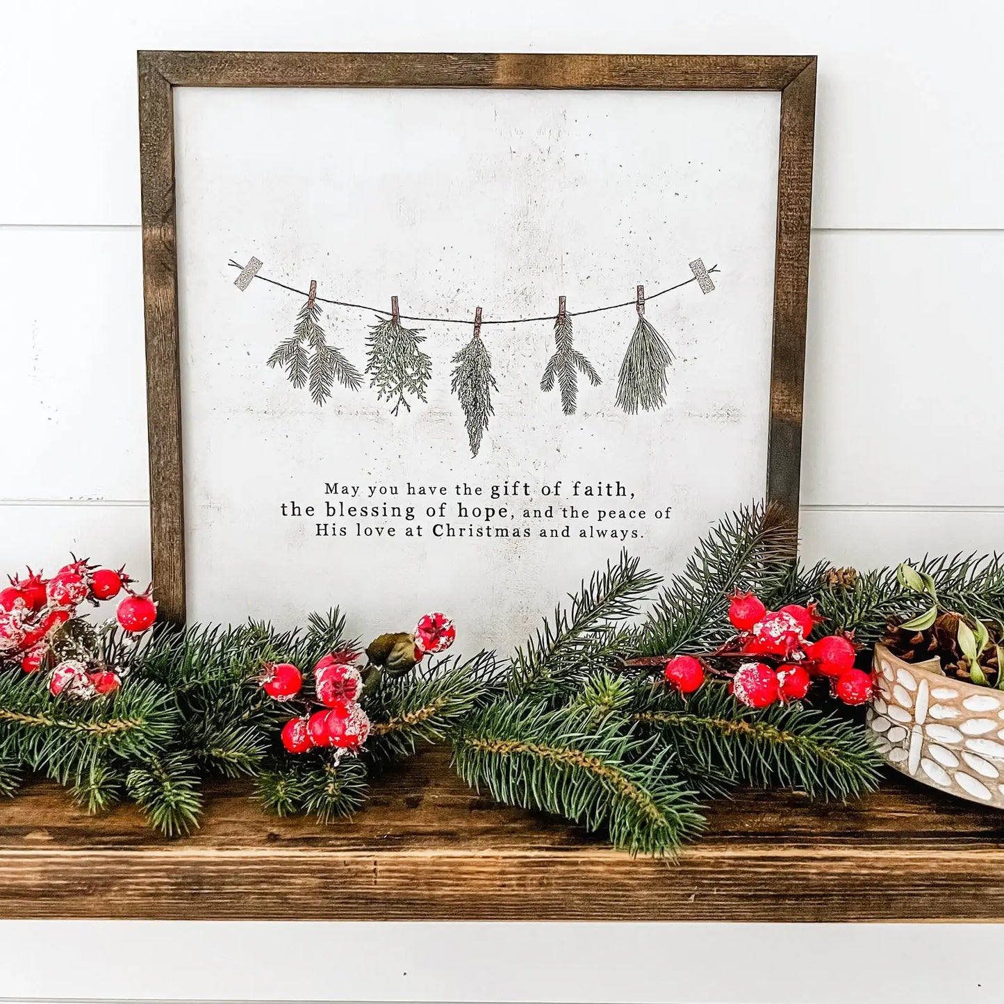 Christmas Faith Quote - Square Size