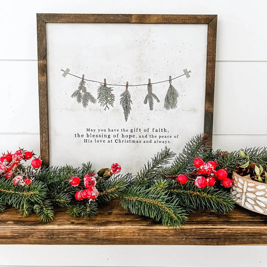 Christmas Faith Quote - Square Size