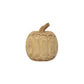 5" Round x 5"H Hand-Carved Paulownia Wood Pumpkin