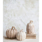 5" Round x 5"H Hand-Carved Paulownia Wood Pumpkin