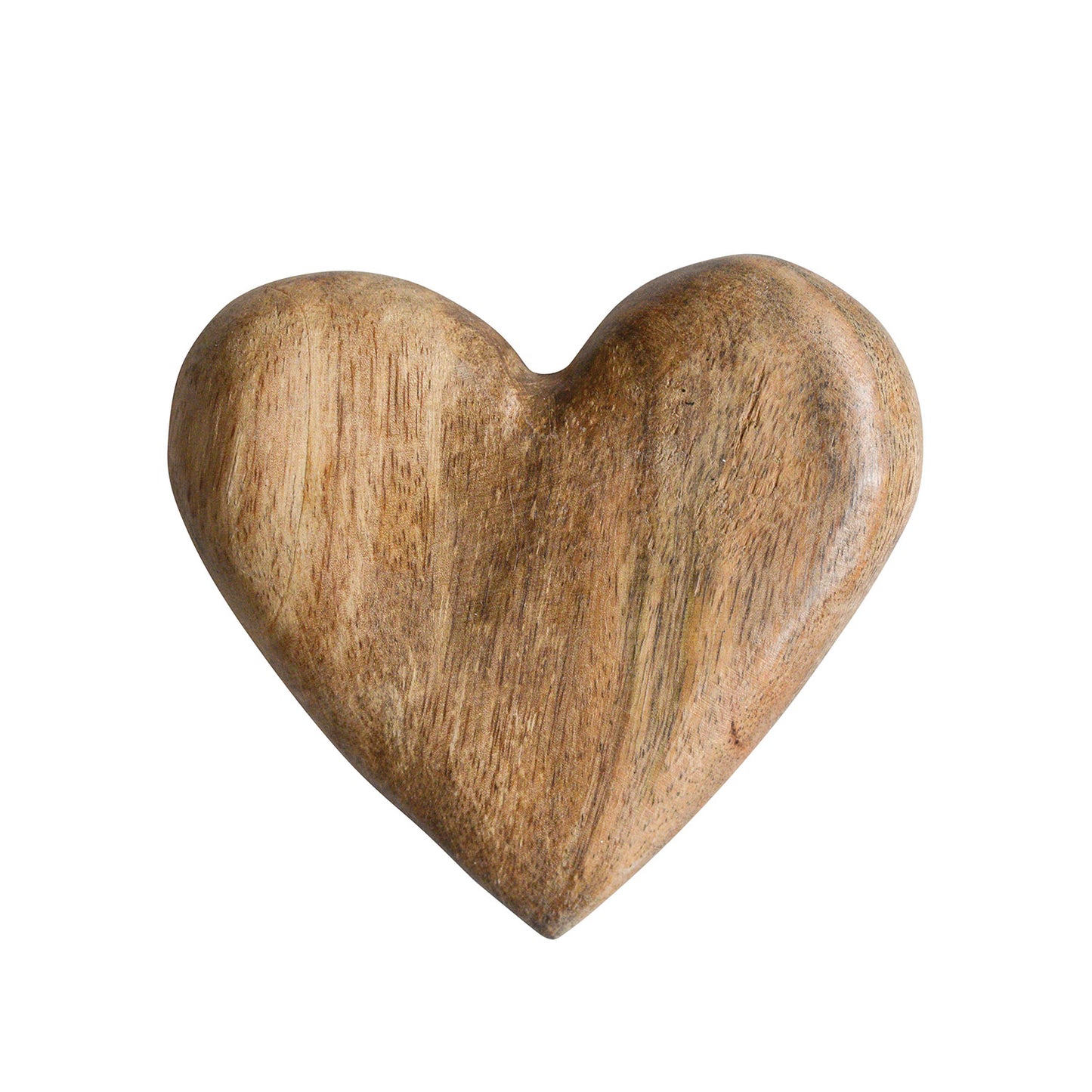 Hand-Carved Mango Wood Heart