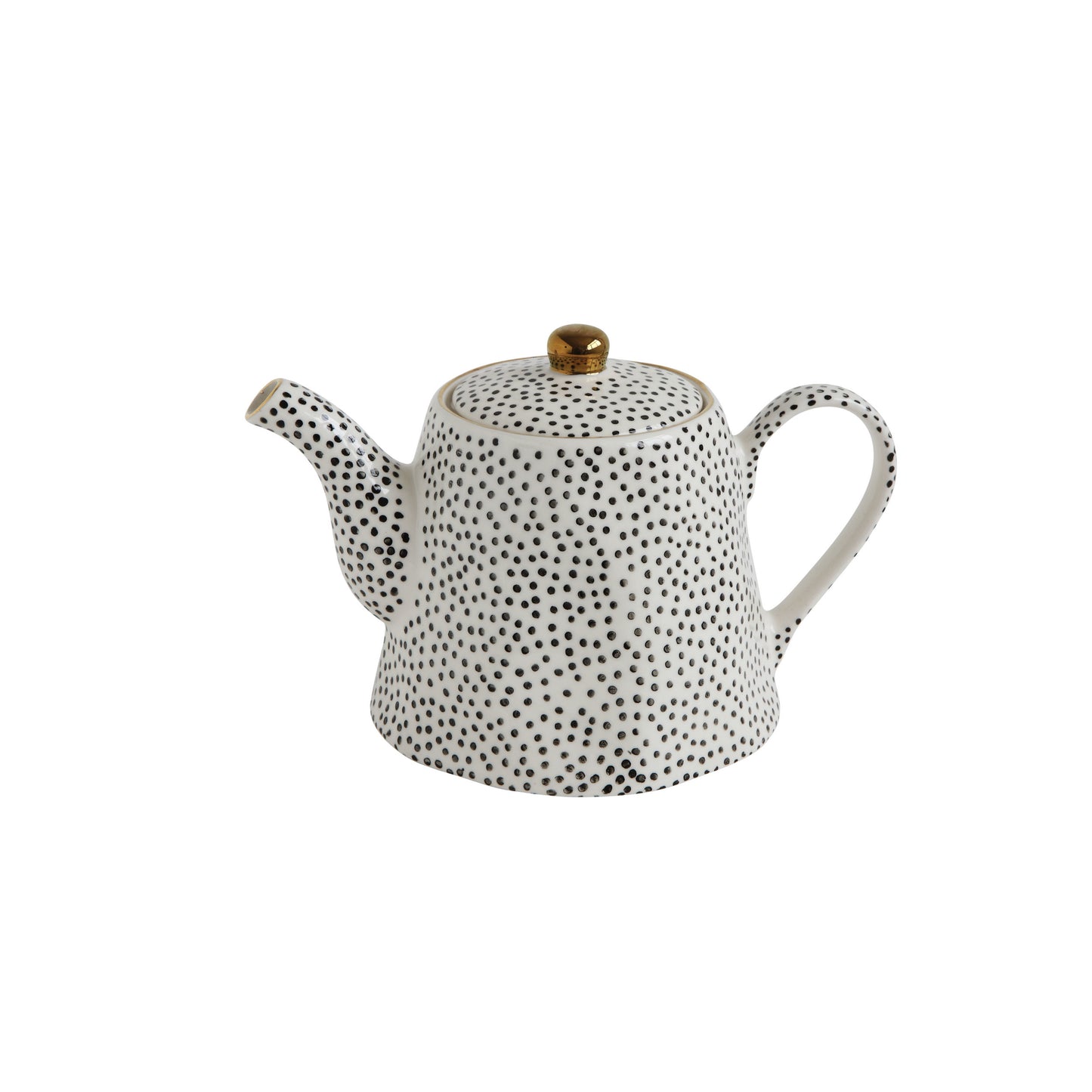 Stoneware Teapot with Dots