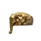 Resin Elephant Shelf Sitter, Gold Finish