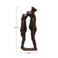 Cast Iron Kissing Frog Prince, Distressed Brown