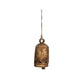 Metal Bell on Jute Rope with Star Cut-Outs