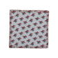 10&quot; Square Cotton Printed Cocktail Napkins w/ Mistletoe Pattern &amp; Blanket Stitch, Set of 4