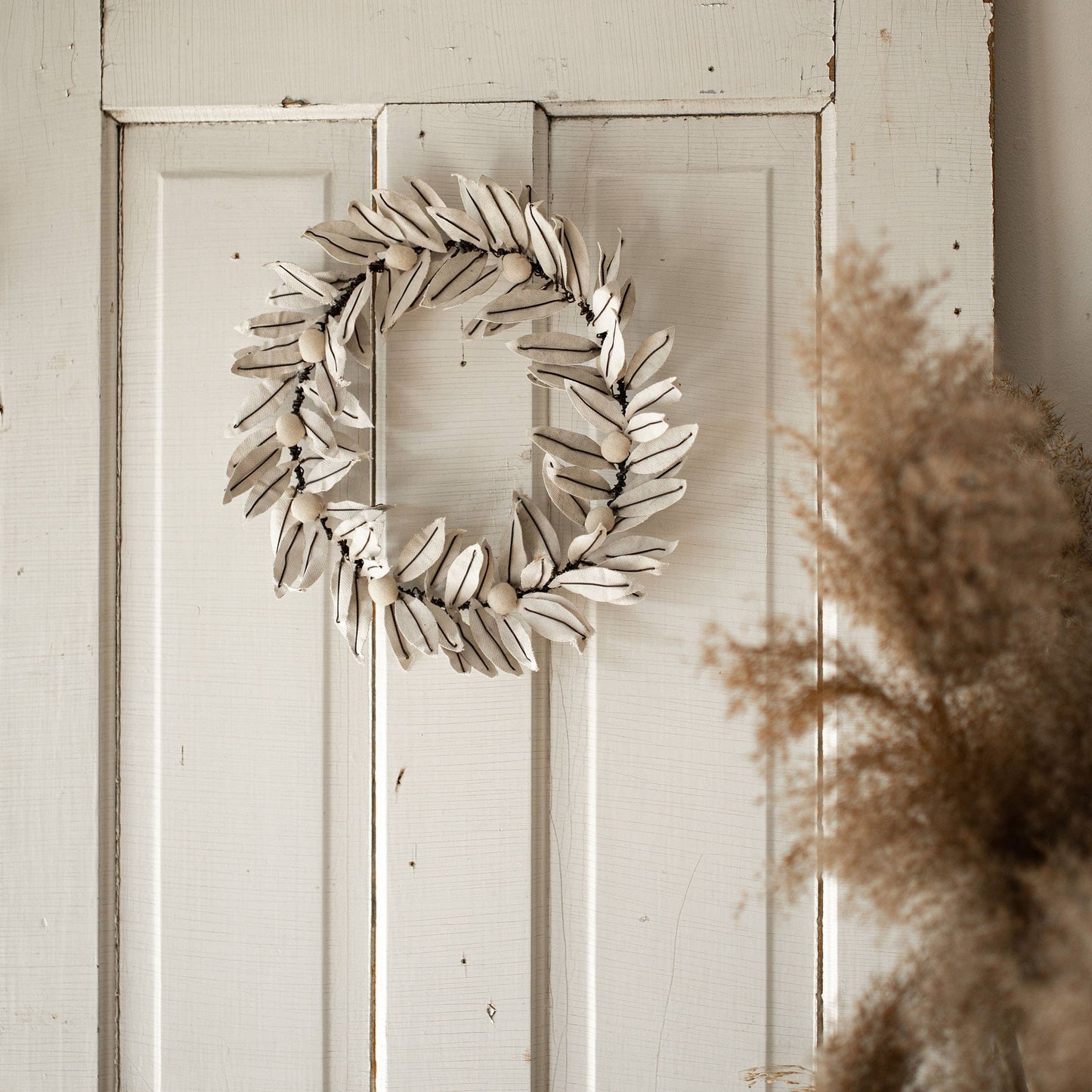 Recycled Fabric Olive Wreath