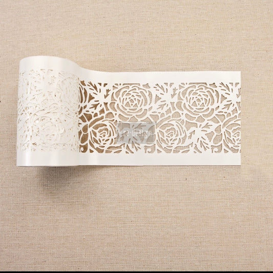 Tea Rose garden stick and style stencil