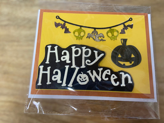 Happy Halloween greeting card