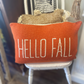 2 sided cotton knit lumbar pillows Hello Fall/Trick or Treat