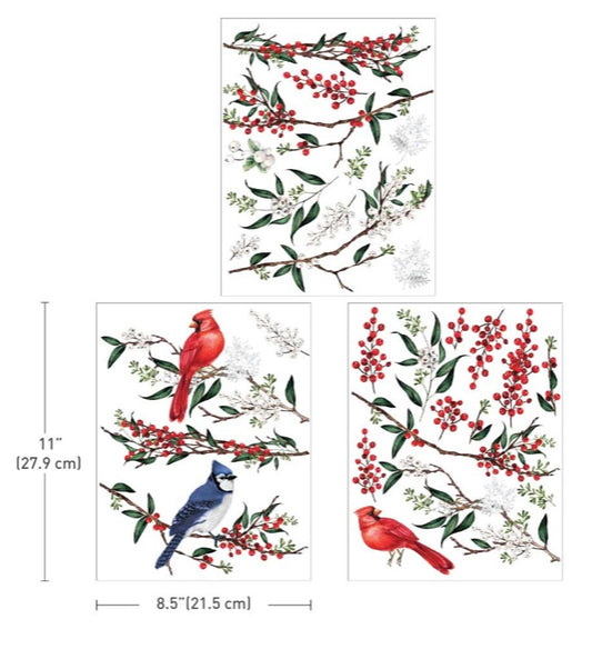 Redesign with Prima Winterberry transfer