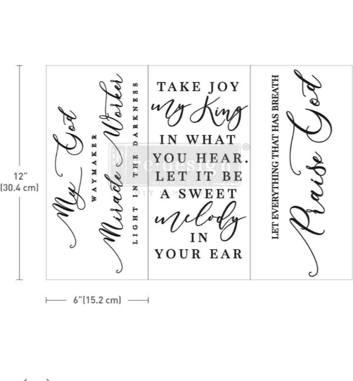 Scripture transfer by redesign with Prima