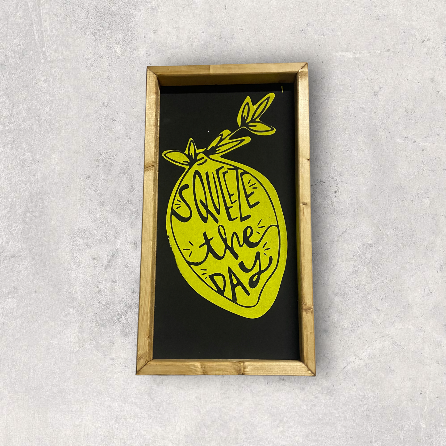 Squeeze the day wall art