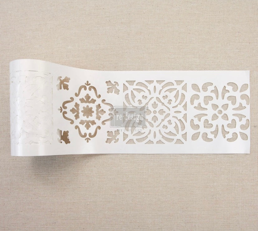 Casa Blanca tiles stick and style stencil