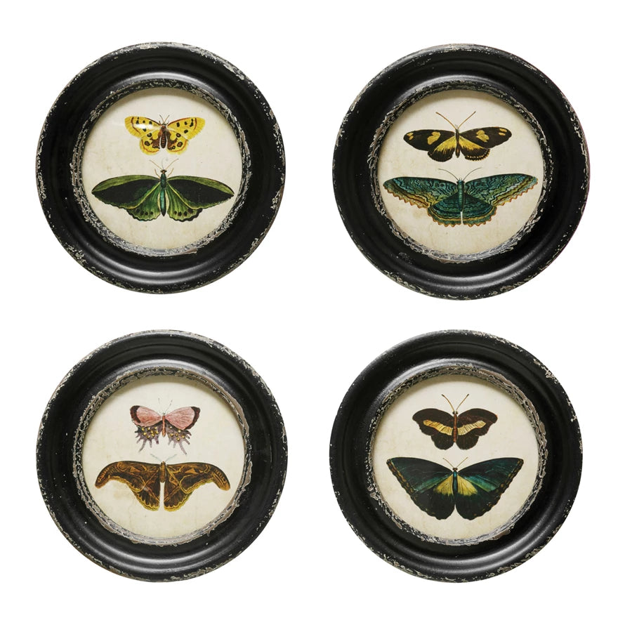 Butterfly circular wall art